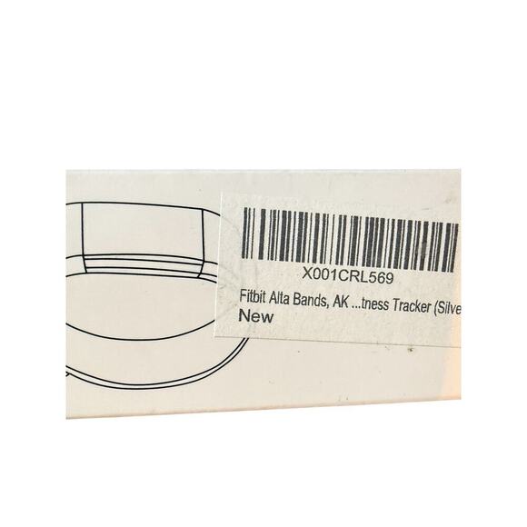 Alta Bands Fit Bit Replacement Band Silver Sportband‎ - Picture 3 of 4